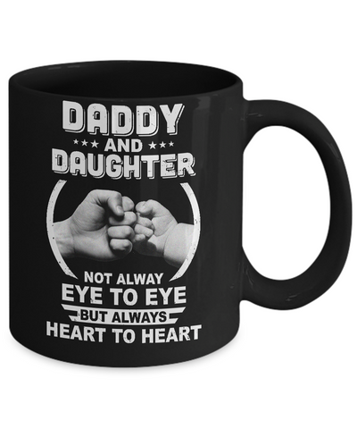 Father And Daughter Daddy And Baby Funny Father's Day Gift Mug-Coffee Mug-11oz Mug-Black