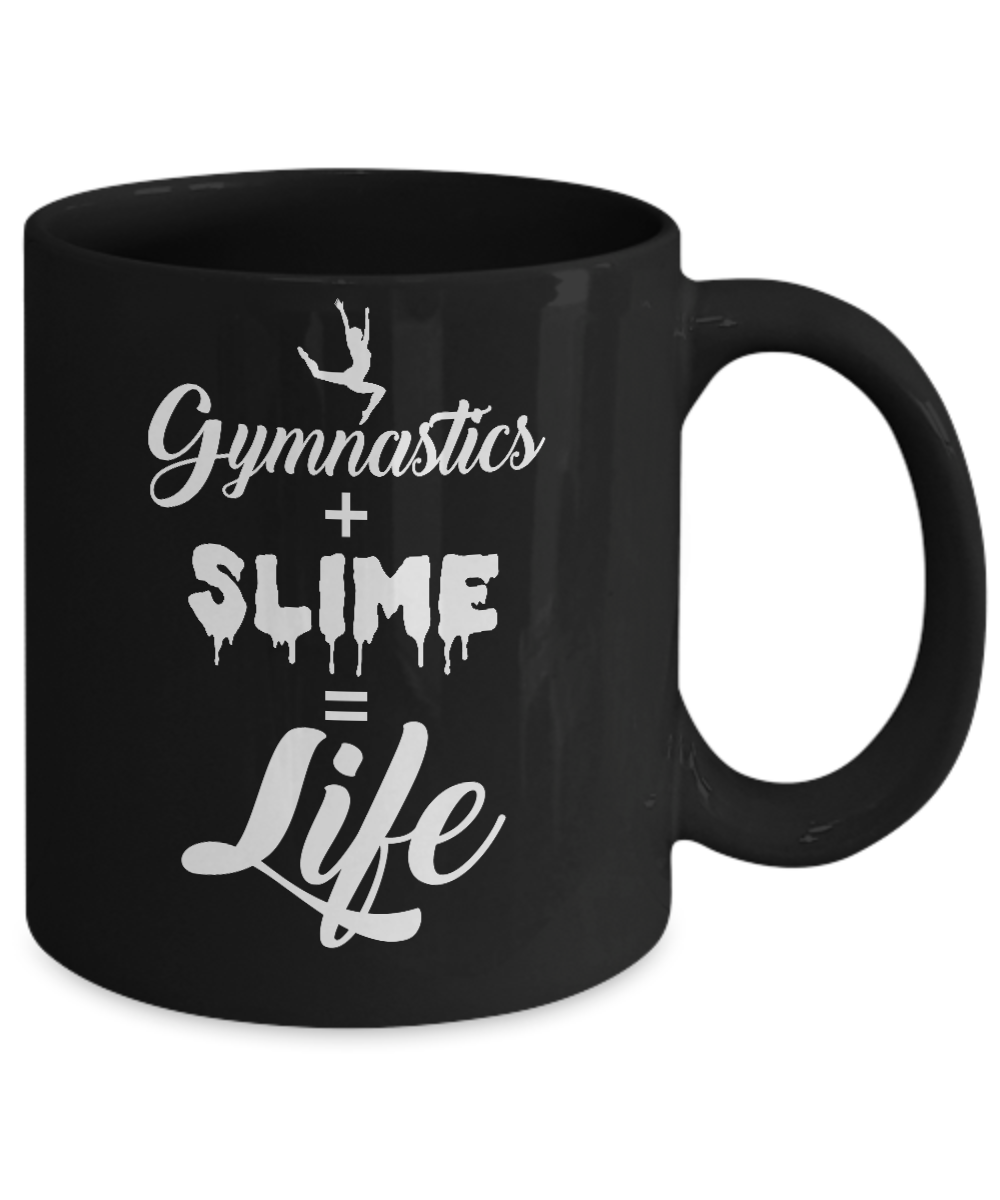 Daughter Mom Gymnastics And Slime Is Life Mug-Coffee Mug-11oz Mug-Black