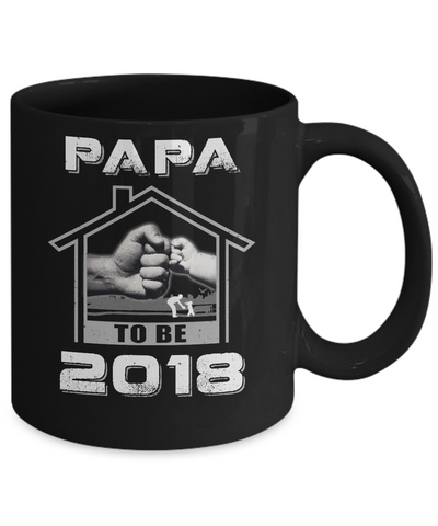 Papa To Be 2018 New Baby Mug-Coffee Mug-11oz Mug-Black
