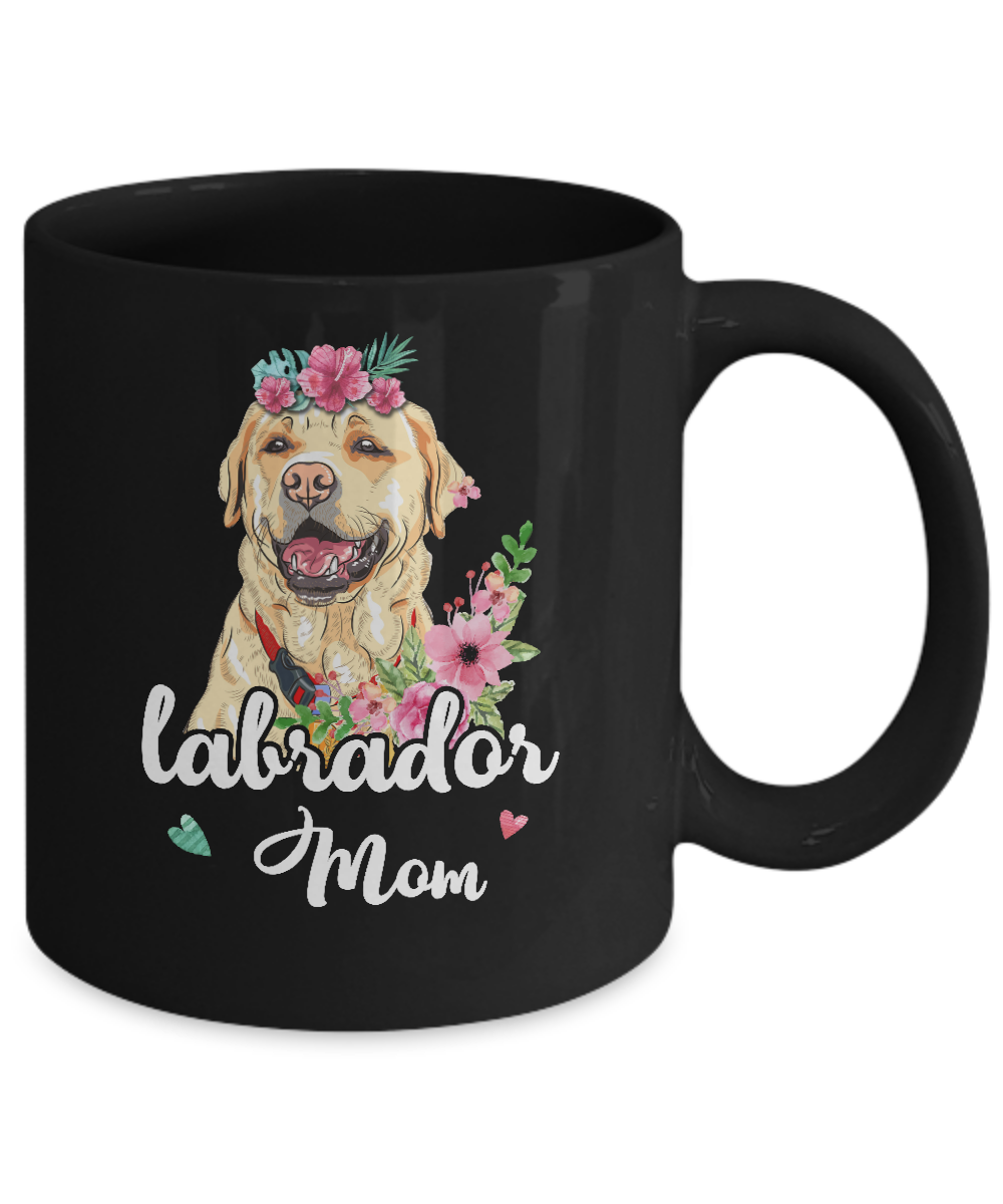 Labrador Mom Funny Dog Mom Gift Idea Mug-Coffee Mug-11oz Mug-Black