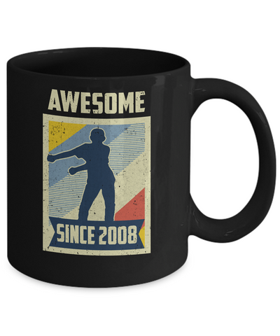 Vintage Floss 13th 2008 Birthday Gift for 13 Years Old Youth Mug-Coffee Mug-11oz Mug-Black