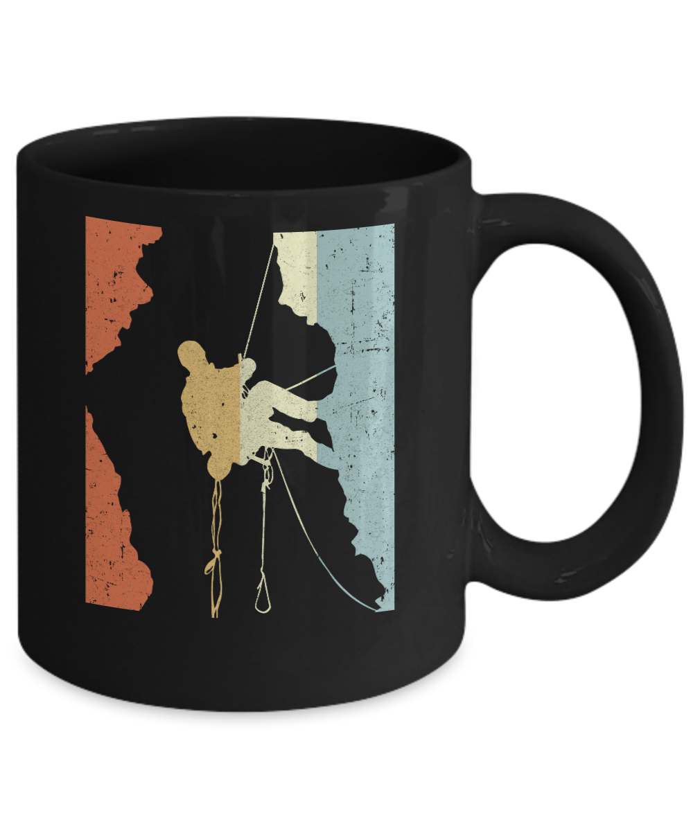 Vintage Rock Climbing Climb Mug-Coffee Mug-11oz Mug-Black