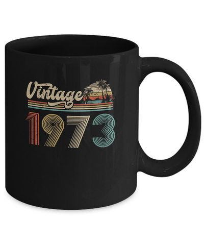 48th Birthday Gift Vintage 1973 Classic Mug-Coffee Mug-11oz Mug-Black