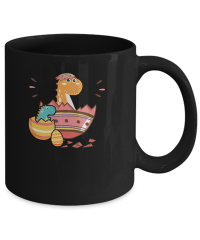 Happy Easter Bunny Easter Eggs Mug-Coffee Mug-11oz Mug-Black
