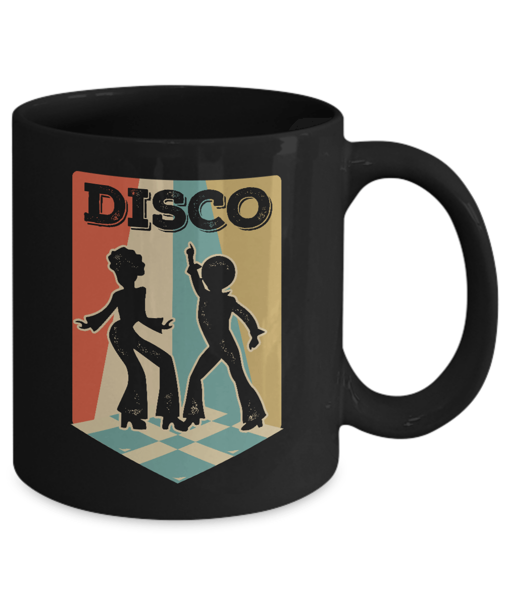 Classic Vintage Retro Style Disco Music Mug-Coffee Mug-11oz Mug-Black
