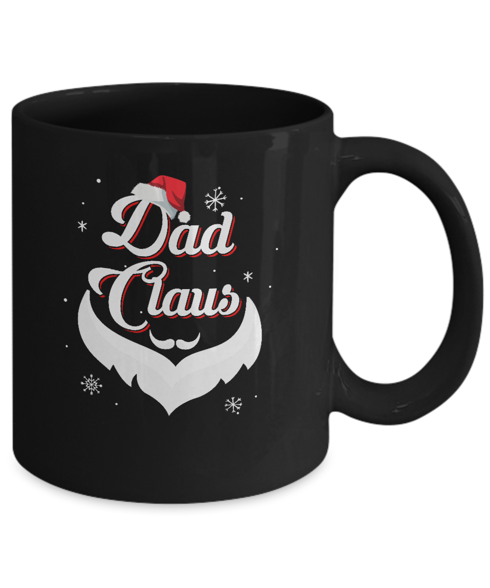 Santa Beard Matching Christmas Pajamas Dad Claus Mug-Coffee Mug-11oz Mug-Black
