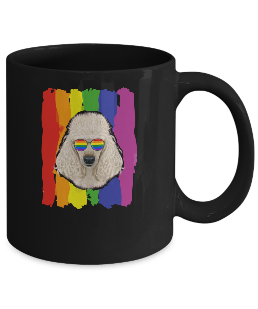 Funny Poodle LGBT LGBT Pride Gifts Mug-Coffee Mug-11oz Mug-Black