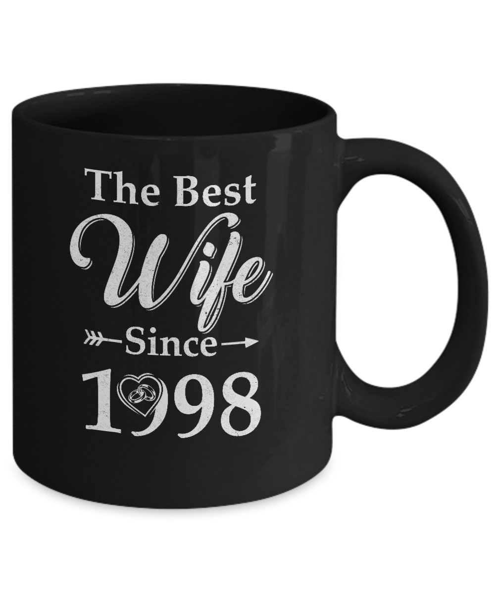 23th Married Together Anniversary Since 1998 Wife Husband Mug-Coffee Mug-11oz Mug-Black