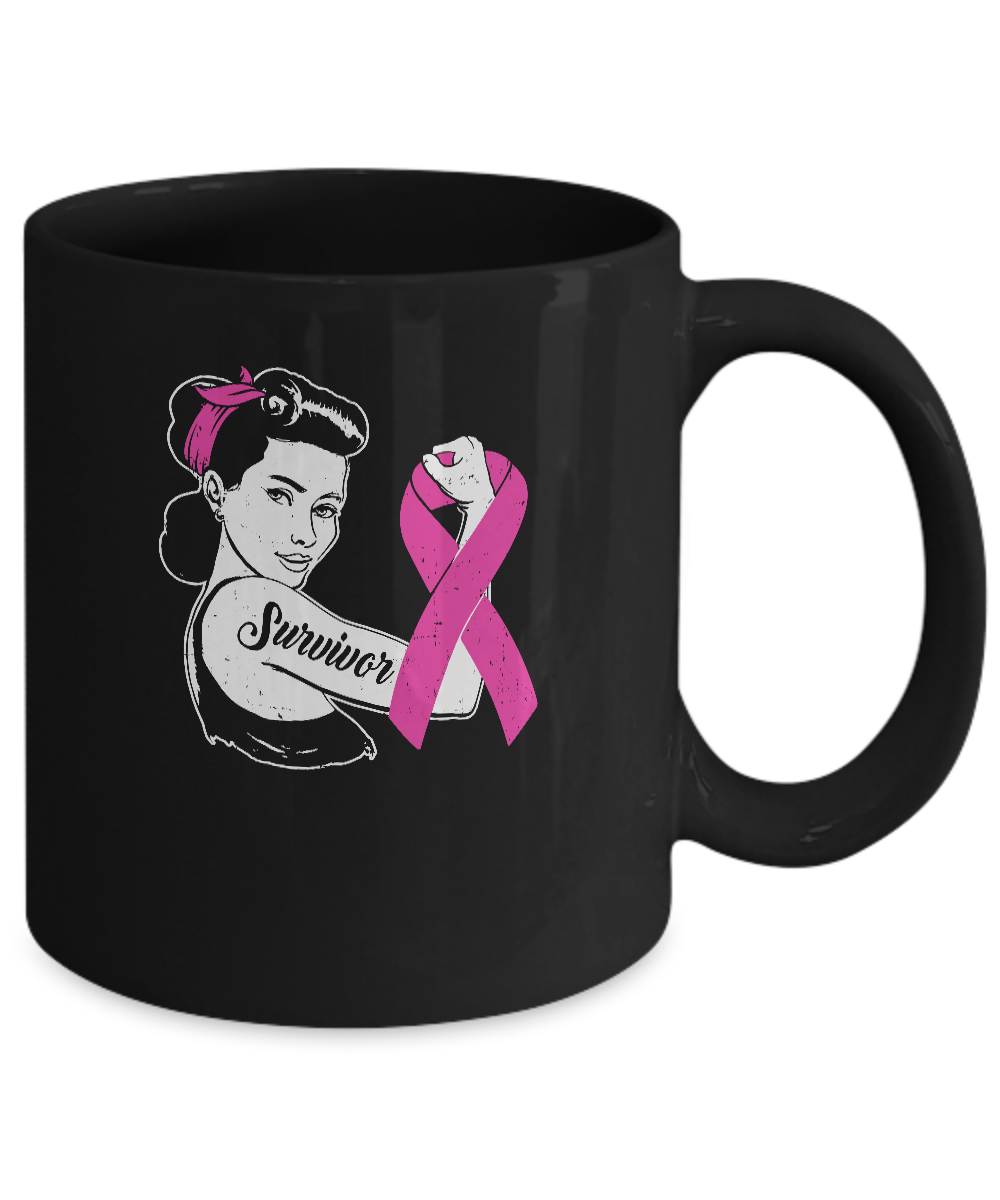 We Can Cure It Breast Cancer Pink Awareness Survivor Mug-Coffee Mug-11oz Mug-Black