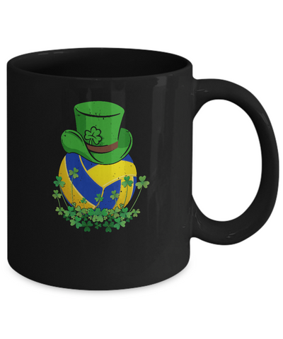 Shamrock Volleyball Leprechaun St Patricks Day Mug-Coffee Mug-11oz Mug-Black