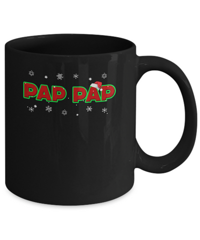 Pap Pap Christmas Santa Ugly Sweater Gift Mug-Coffee Mug-11oz Mug-Black