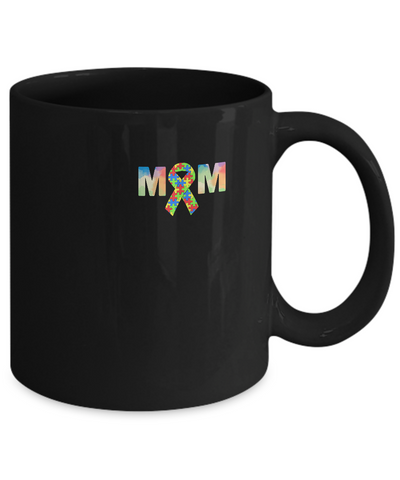 Autism Mom Support Awareness Autistic Parents Gifts Mug-Coffee Mug-11oz Mug-Black