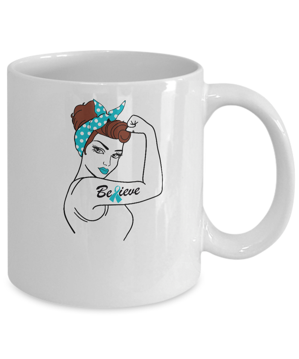 Support Dysautonomia Awareness Warrior Believe Mug-Coffee Mug-11oz Mug-White