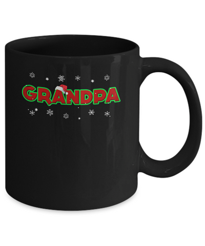 Grandpa Christmas Santa Ugly Sweater Gift Mug-Coffee Mug-11oz Mug-Black