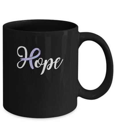 Stomach Cancer Awareness Periwinkle Ribbon Hope Mug-Coffee Mug-11oz Mug-Black