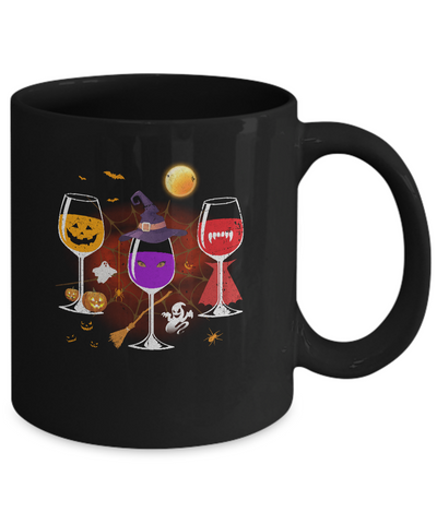 Wine Glass Of Witchcraft Funny Halloween Mug-Coffee Mug-11oz Mug-Black