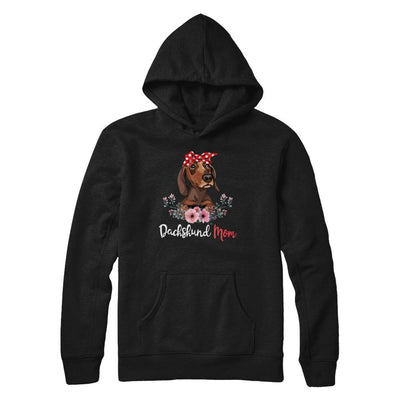 Dachshund Mom Gift For Women Dog Lover-T-Shirt & Hoodie-Pullover Hoodie-Black