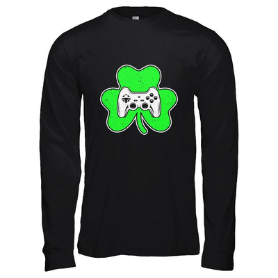 Saint Patrick's Day Game Gamer-T-Shirt & Hoodie-Long Sleeve T-Shirt-Black