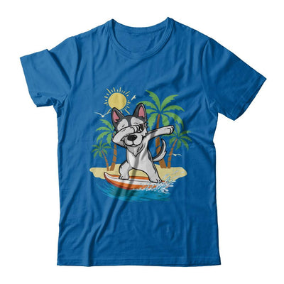 Summer Vacation Dabbing Husky Surfing Surfboard Gift-T-Shirt & Hoodie-Classic T-Shirt-Royal
