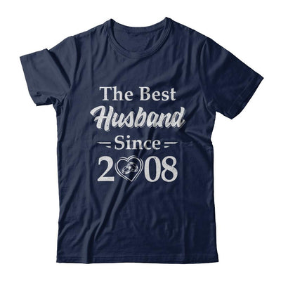 13th Married Together Anniversary Since 2008 Wife Husband-T-Shirt & Hoodie-Classic T-Shirt-Navy