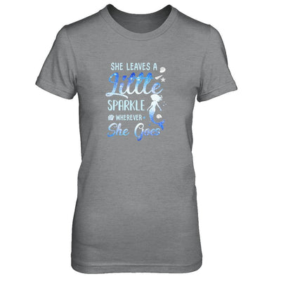 She Leaves A Little Sparkle Wherever She Goes Mermaid-T-Shirt & Tank Top-Women's T-Shirt-Sport Grey