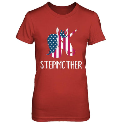 Patriotic Stepmother Unicorn Americorn 4Th Of July-T-Shirt & Hoodie-Women's T-Shirt-Red