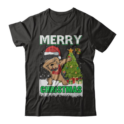 Cute Yorkshire Terrier Claus Merry Christmas Ugly Sweater-T-Shirt & Sweatshirt-Premium T-Shirt-Black