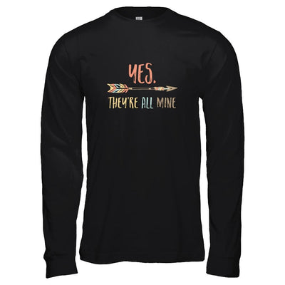 Yes They're All Mine-T-Shirt & Tank Top-Long Sleeve T-Shirt-Black