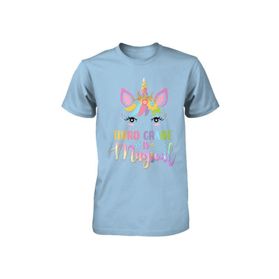 Third Grade is magical Unicorn Back to School 3rd Grade Youth-Youth Shirt-Toddler T-Shirt-Light Blue