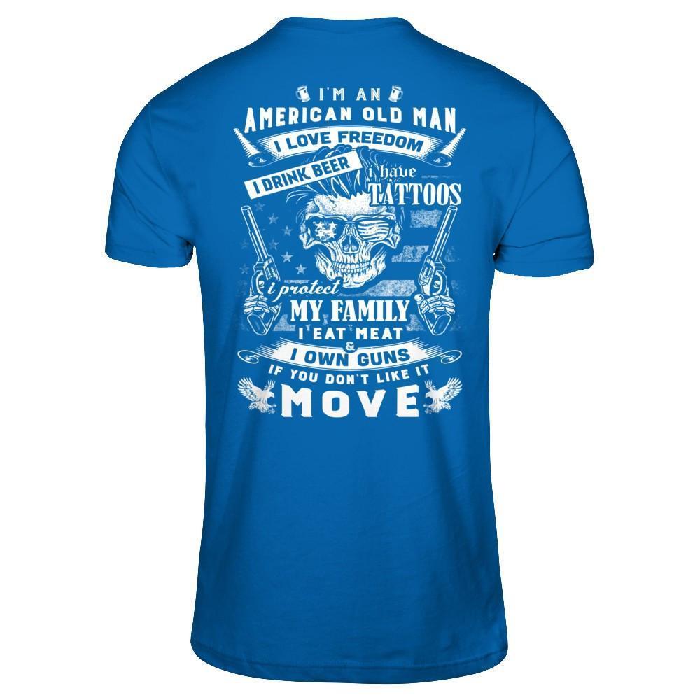 I'm An American Old Man-T-Shirt & Hoodie-Classic T-Shirt-Royal