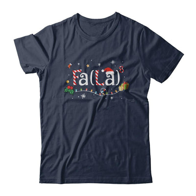 Cute Math Fa La Funny Christmas-T-Shirt & Sweatshirt-Classic T-Shirt-Navy