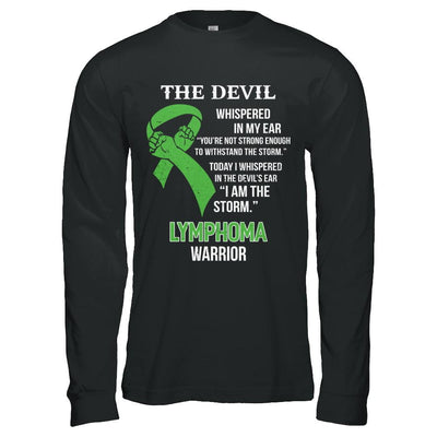 I Am The Storm Support Lymphoma Awareness Warrior Gift-T-Shirt & Hoodie-Long Sleeve T-Shirt-Black