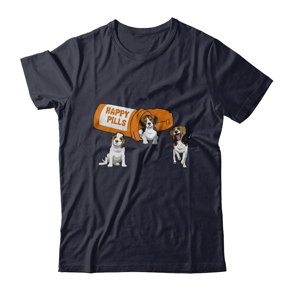 Beagles Happy Pills-T-Shirt & Hoodie-Premium T-Shirt-Midnight Navy