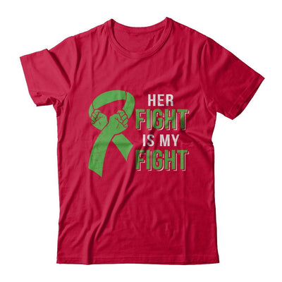 Her Fight Is My Fight Liver Cancer Green Lymphoma Awareness-T-Shirt & Hoodie-Classic T-Shirt-Red