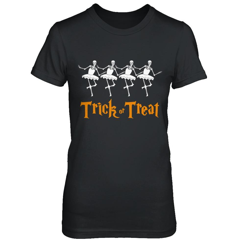 Trick Or Treat Ballet Skeleton Happy Halloween