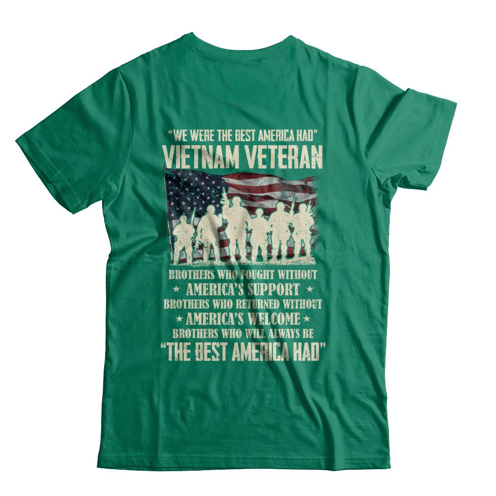 Vietnam Veteran The Best America Had Proud-T-Shirt & Hoodie-Classic T-Shirt-Kelly Green