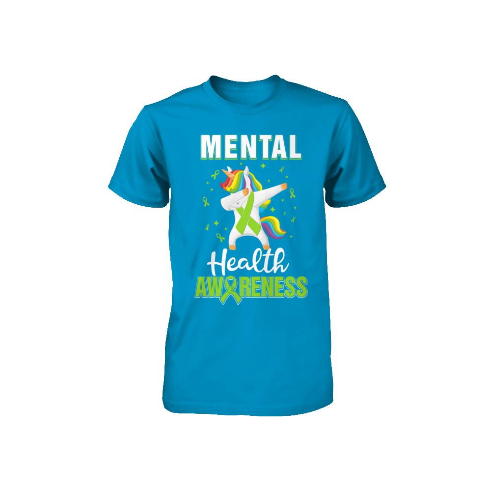 Inspirational Mental Health Awareness Unicorn Support Youth-Youth Shirt-