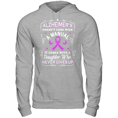 Alzheimer's Doesn't Come With A Manual-T-Shirt & Hoodie-Pullover Hoodie-Sport Grey