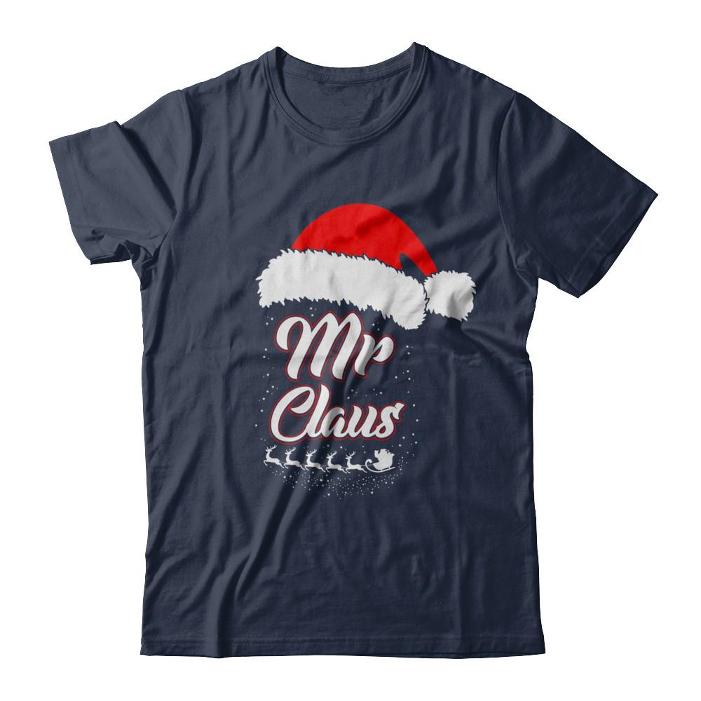 Mr. Claus Santa Matching Family Christmas Gift-T-Shirt & Sweatshirt-Classic T-Shirt-Navy
