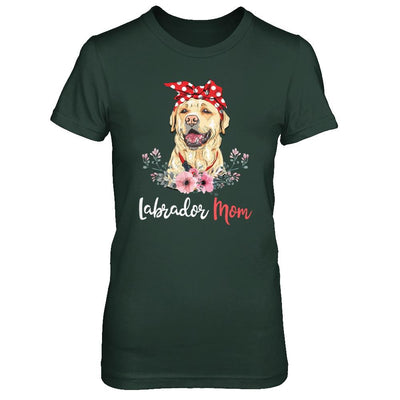 Labrador Mom Gift For Women Dog Lover-T-Shirt & Hoodie-Women's T-Shirt-Forest Green