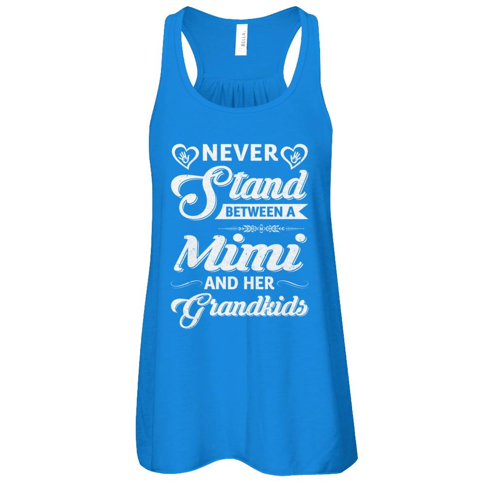 Never Stand Between A Mimi And Her Grandkids Mothers Day-T-Shirt & Tank Top-Women's Flowy Racerback Tank-True Royal