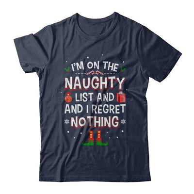 I'm On The Naughty List Funny Christmas-T-Shirt & Hoodie-Classic T-Shirt-Navy