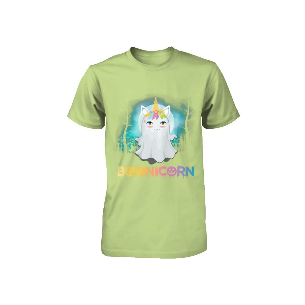 Boonicorn Ghost Unicorn Halloween Girls Youth-Youth Shirt-Toddler T-Shirt-Key Lime
