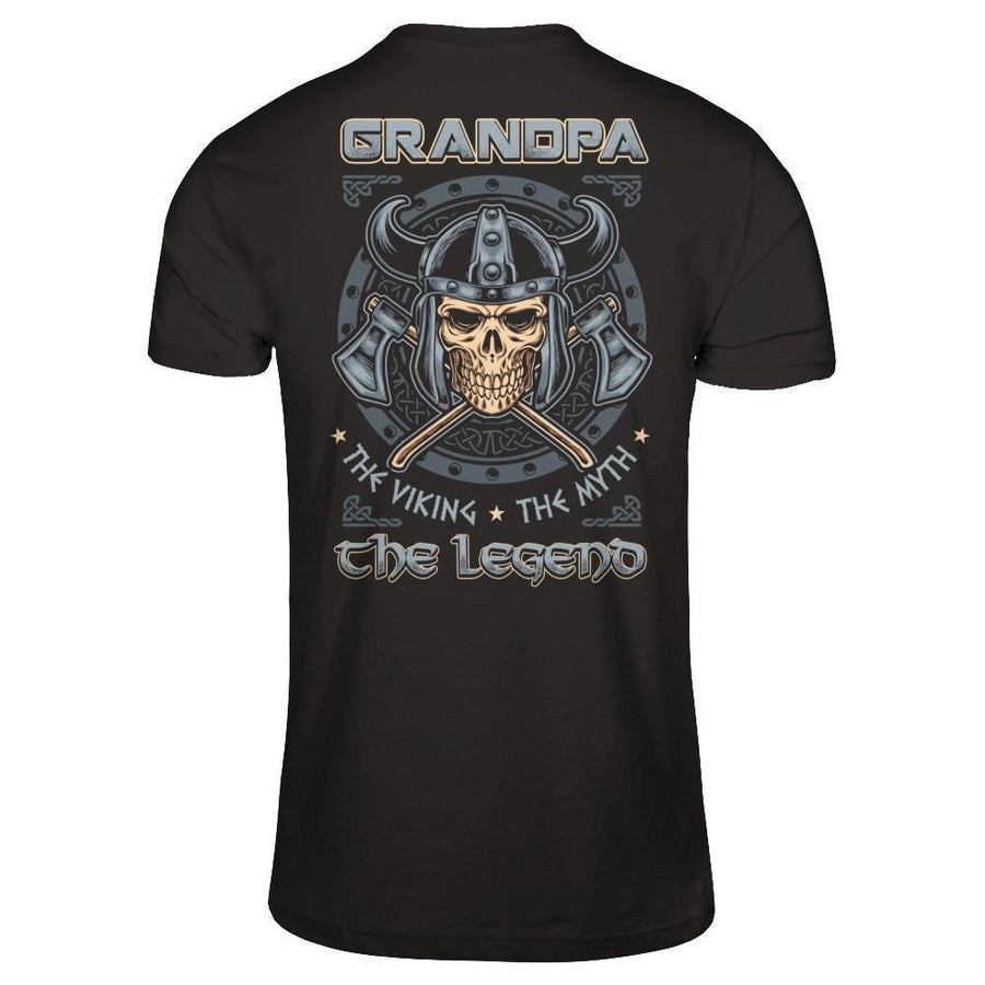 Grandpa The Viking The Myth The Legend-T-Shirt & Hoodie-Classic T-Shirt-Black