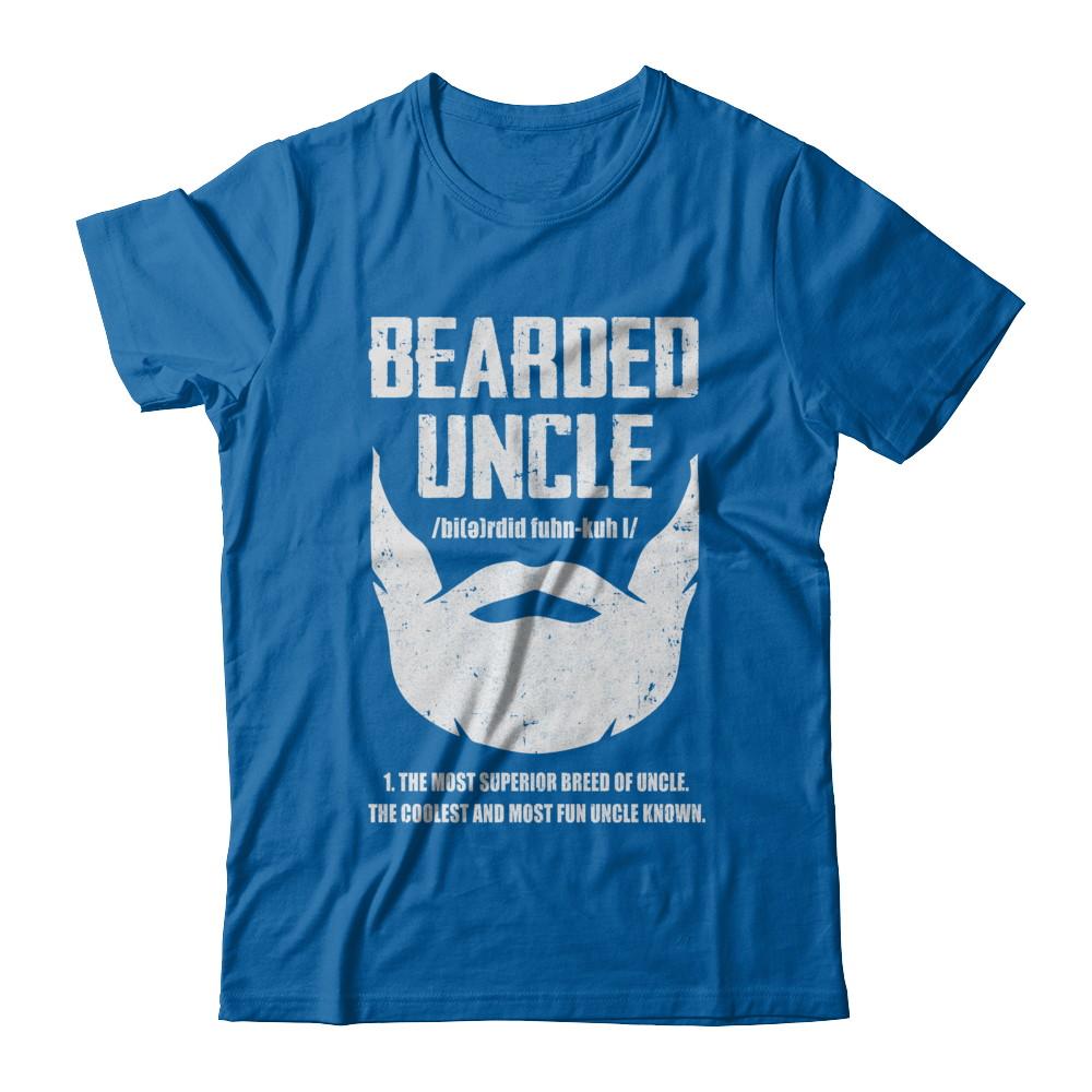 Bearded Funcle Funny Uncle Beard Definition-T-Shirt & Hoodie-Classic T-Shirt-Royal