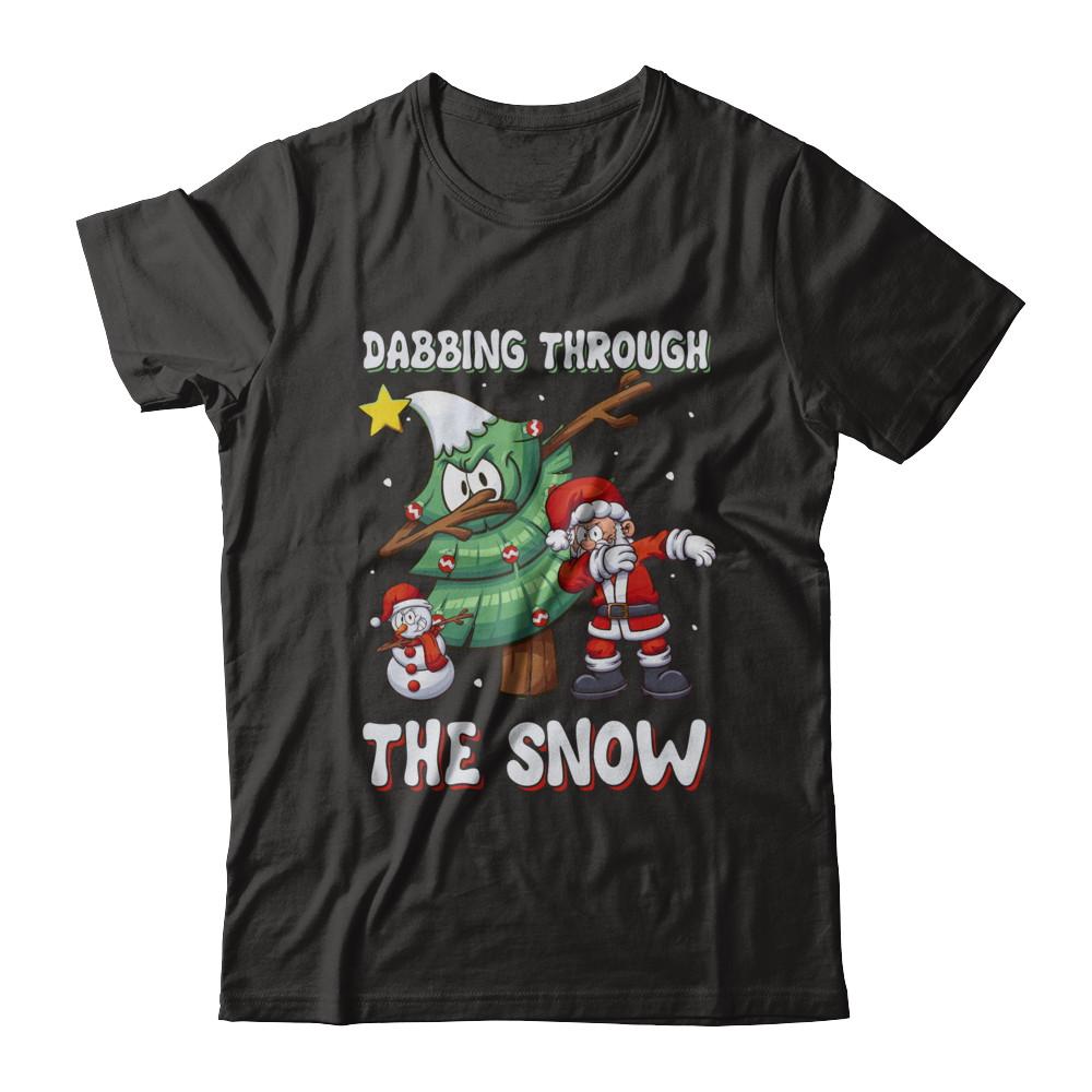 Dabbing Santa Snowman Christmas Tree