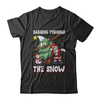 Dabbing Santa Snowman Christmas Tree-T-Shirt & Sweatshirt-Premium T-Shirt-Black