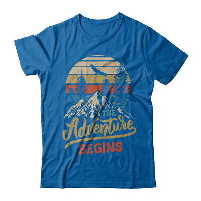 The Adventure Begins Climb The Mountain Vintage-T-Shirt & Hoodie-