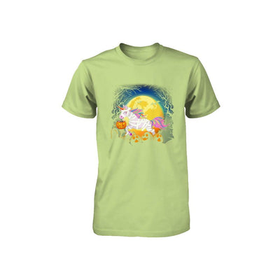 Halloween Pumpkin Unicorn Gift For Kids Girls Youth-Youth Shirt-Toddler T-Shirt-Key Lime