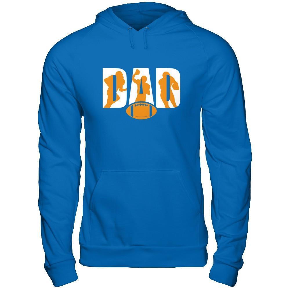 Football Dad Father's Day-T-Shirt & Hoodie-Pullover Hoodie-Royal